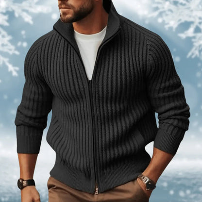 Jacob - Moderne genser med høy krage og glidelåslukking