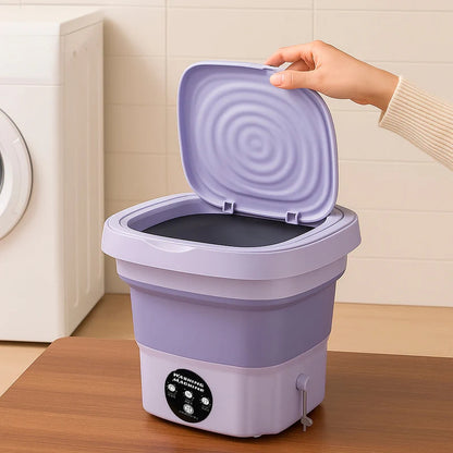 WashMate – Bærbar Mini Vaskemaskin med Sammenleggbart Design