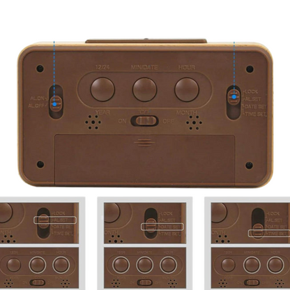 TimeNest – Digital vekkerklokke med klart LED-display