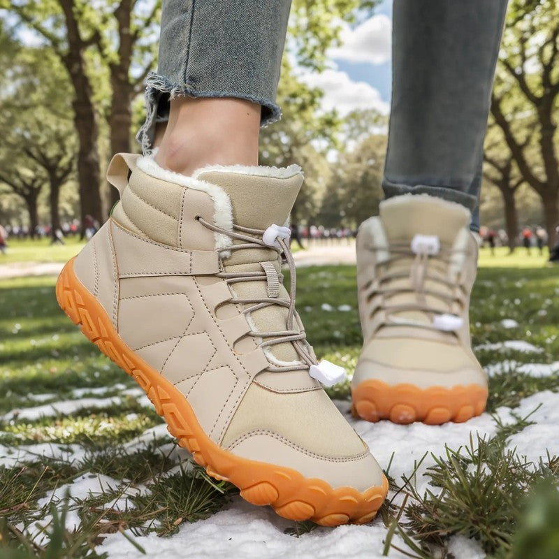 StepEase – Barfotstøvler med flat såle og rund tå