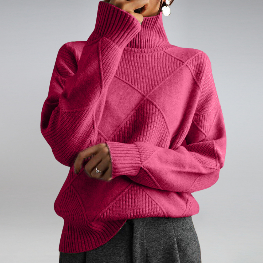 Selena - Myk turtleneck-genser med stilig passform