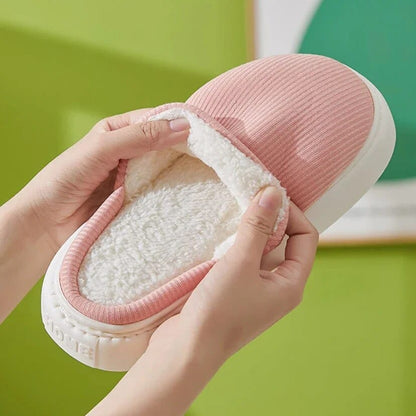 Sophie - Komfortable, sklisikre, fluffy og flate tøfler