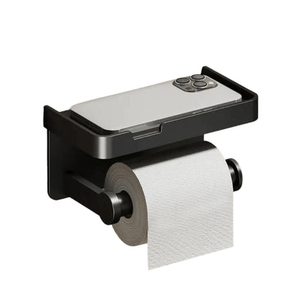 CleanHold – Toalettrullholder med innebygd oppbevaringshylle