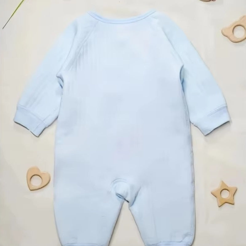 TinySteps – Babyromper med Lange Ermer og Ribbestruktur