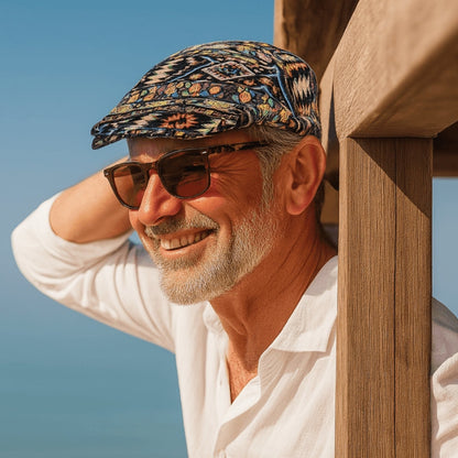 FlatFlex – Flat Cap med Trykt og Justerbart Design