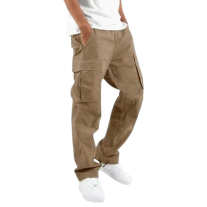 Dean – Avslappede cargobukser med rett ben og funksjonelle lommer