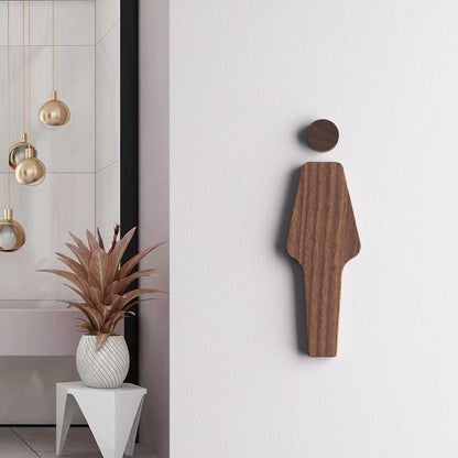 SignWood – Selvheftende skilt i tre til WC og bad