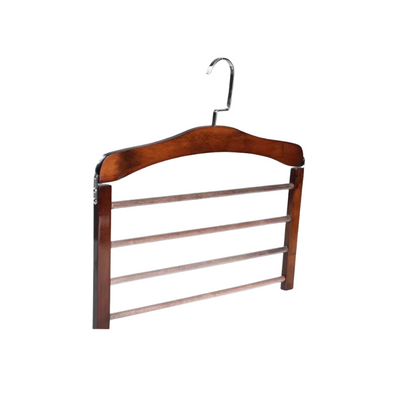 WoodFlex – Multifunksjonell Kleshenger i Tre med Plassbesparende Design