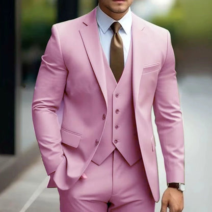 Valmora – Tredelt Dressett med Blazer Vest og Vide Bukser