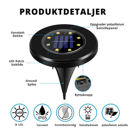SolarGlow - Miljøvennlige LED solenergi hagelys for en fantastisk utendørs atmosfære
