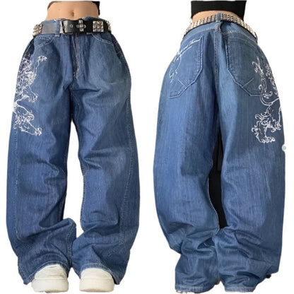 Raya – Trendy oversized bukser med flere lommer og vid benpassform