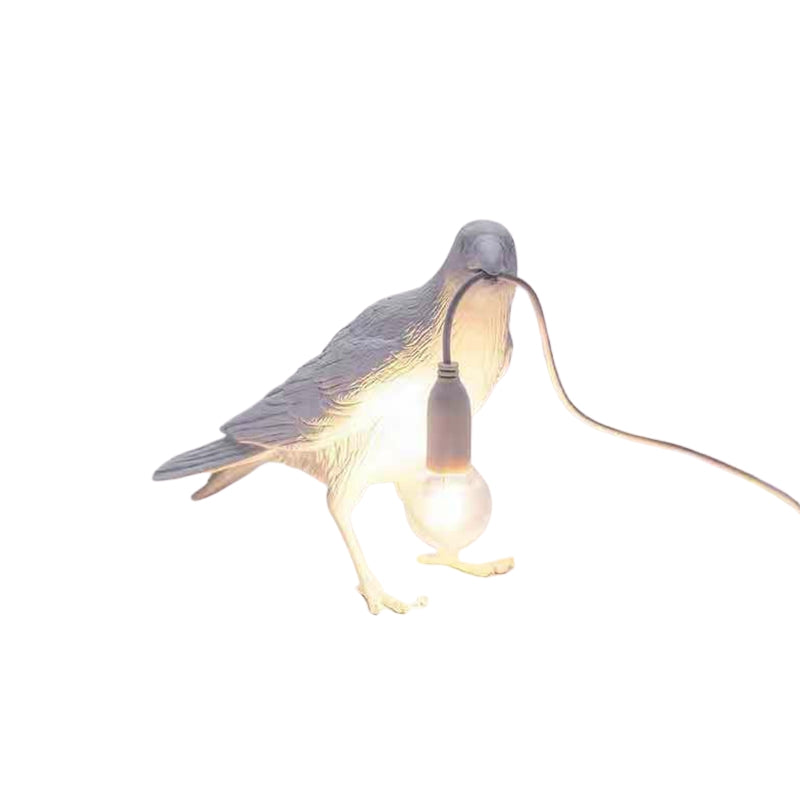 LumaPerch – Fugleformet bordlampe med skulpturelt Utforming og varmt omgivelseslys