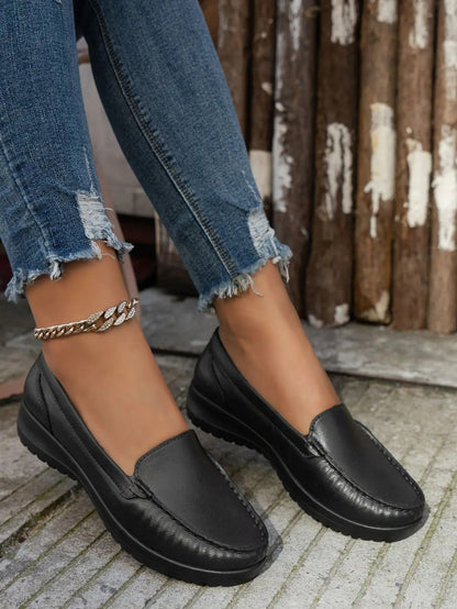 Mila - Slip on loafers med chunky yttersåle og sleek sømmer