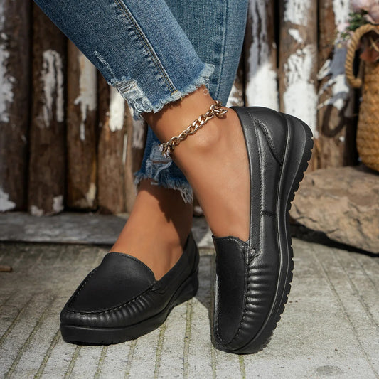 Mila - Slip on loafers med chunky yttersåle og sleek sømmer