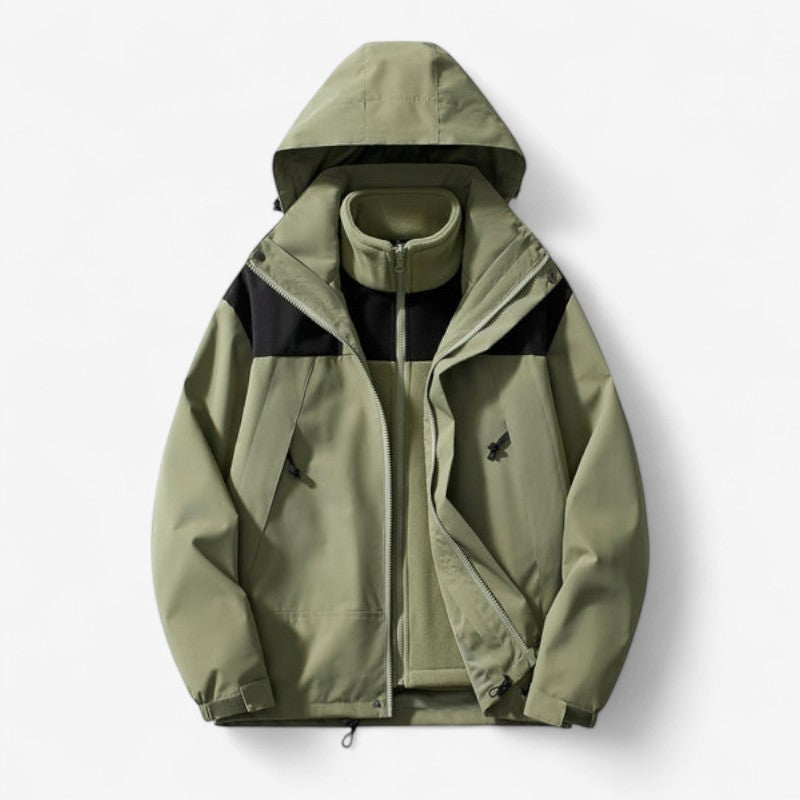 FlexZip – 3 i 1 Avtakbar Zip Jakke med Sidelommer