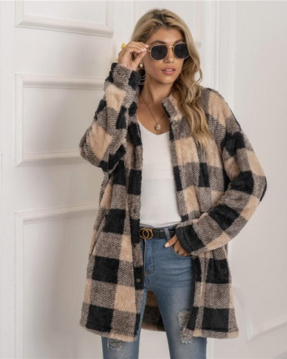 Lucia - Klassisk rutete jakke med avslappet passform