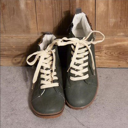 Andrew - Klassiske joggesko med snøring og glidelåsdetaljer