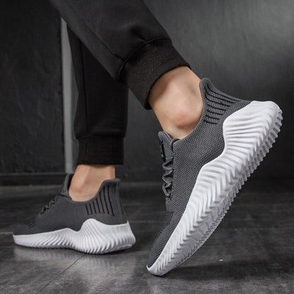 Ethan - Slanke joggesko med såle i bølgemønster