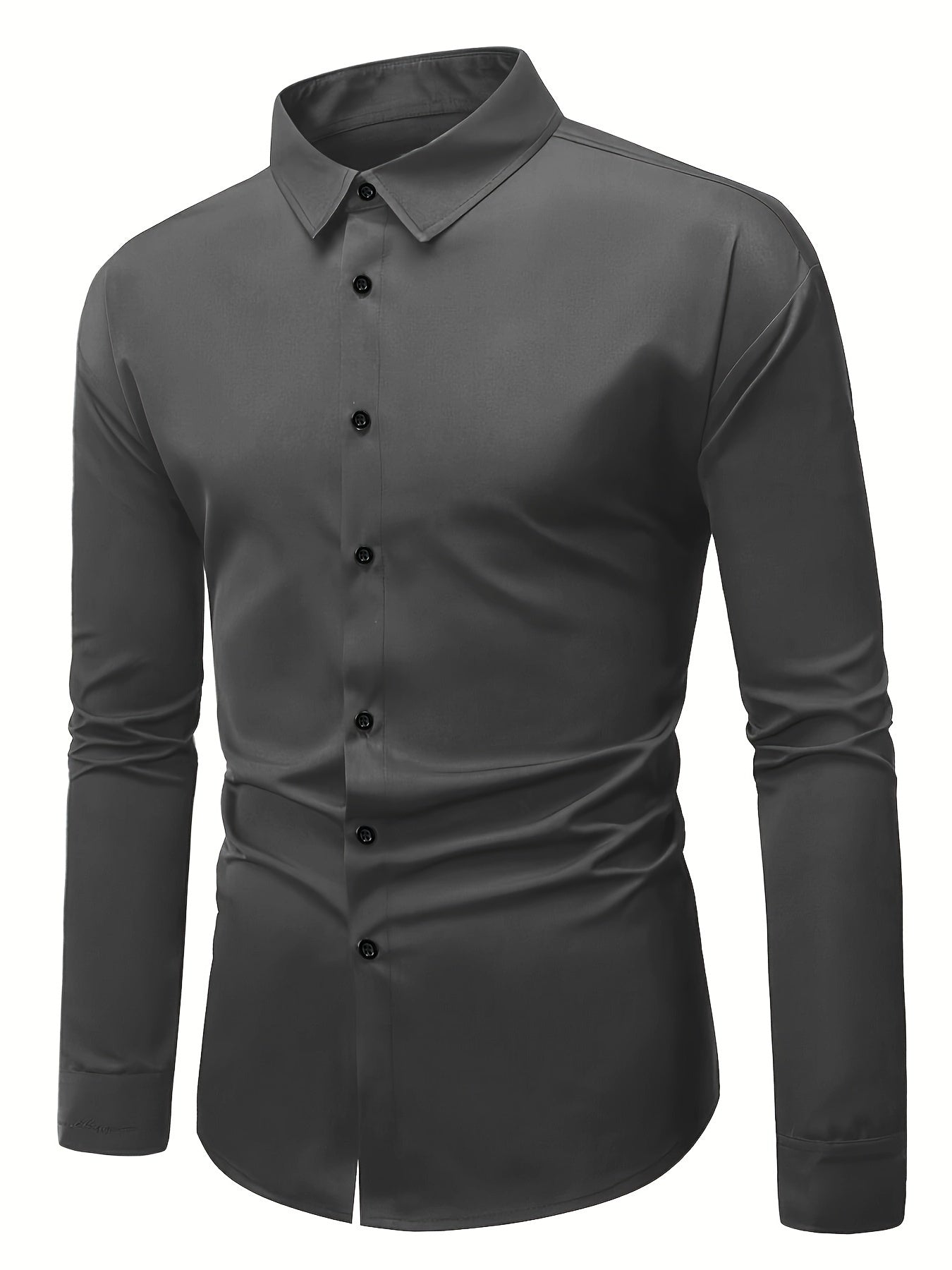 Adrian - Slim Fit-skjorte med knappelukking
