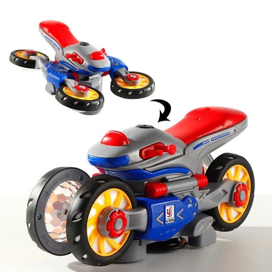 TurboTwist - Elektrisk motorsykkel med lys for kreativ og trygg lek