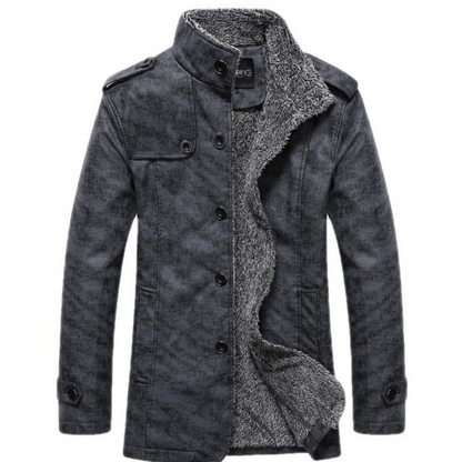 Maxwell - Langermet, fleecefôret jakke med knapper