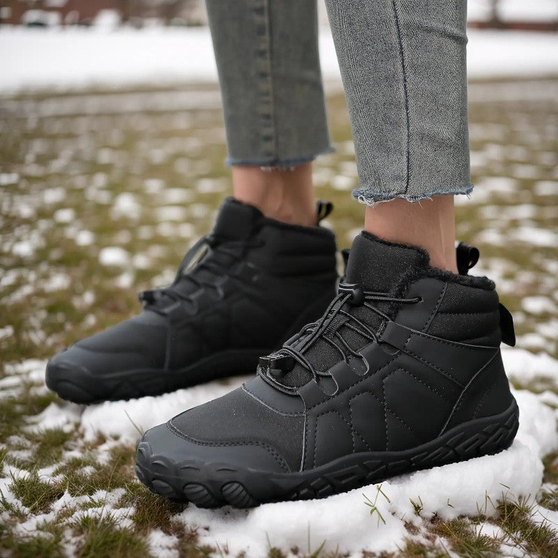 StepEase – Barfotstøvler med flat såle og rund tå