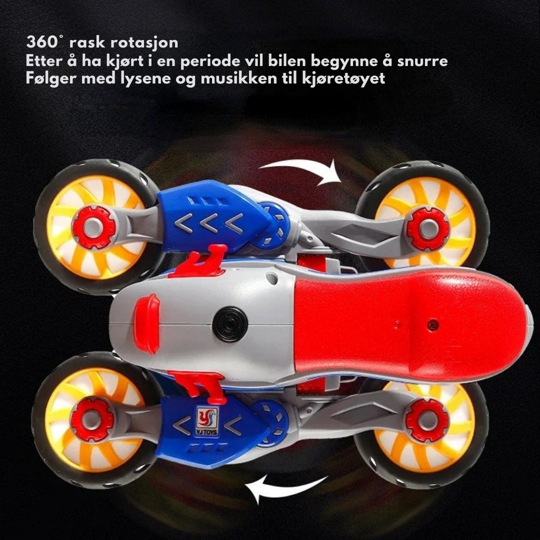 TurboTwist - Elektrisk motorsykkel med lys for kreativ og trygg lek
