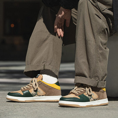 Carl – Rund tå casual sneakers med snøring