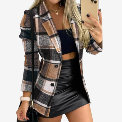 Sophie – Langermet kåpe med trykk knapper og lommer