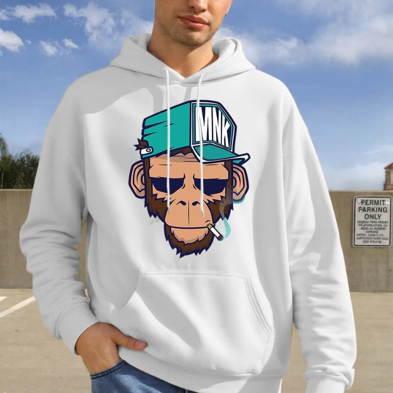 Alex – Hettegenser med Lange Ermer, Frontlommer og Ribbekanter