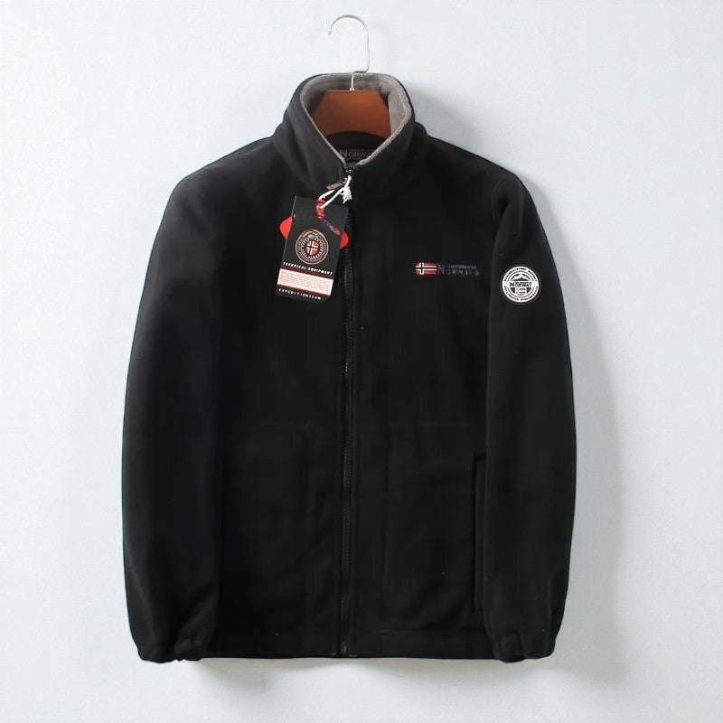 Anthony – Langermet jakke med ståkrage og glidelås