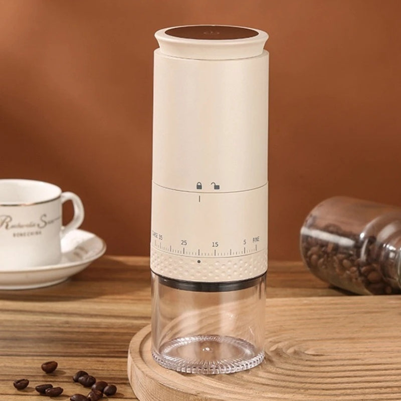 BrewEase – Justerbar USB-oppladbar elektrisk kaffekvern