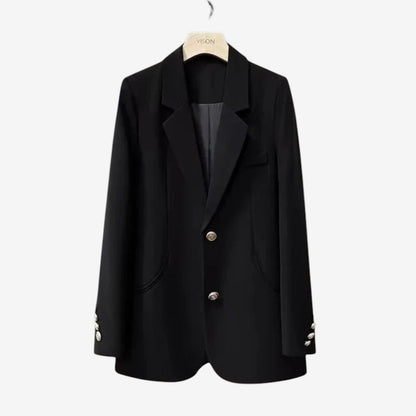 Cornelia – Langermet blazer med krage og knapper