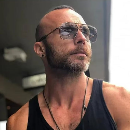 SunEdge – Firkantede Solbriller med Glatte Hengsler