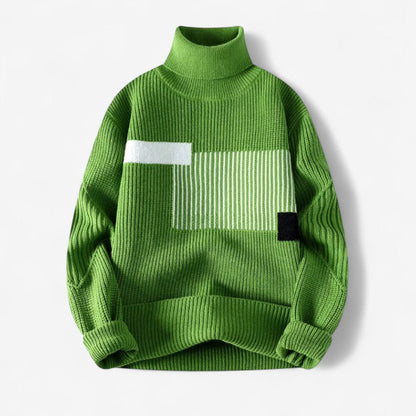 Banner – Langermet Genser med Høyt Hals