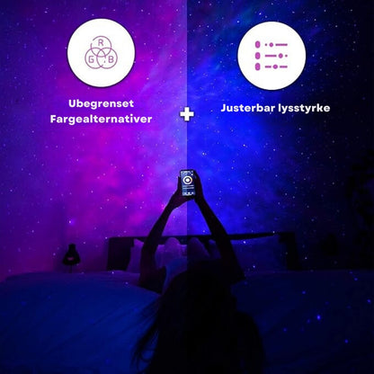 LumaSphere - 360° Projeksjonsstjerneprojektor med smart app-stemmekontroll