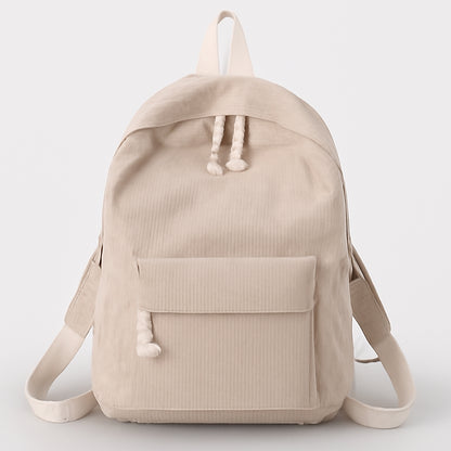 Anneke - Corduroyrugsekk med justerbare stropper og flere rom