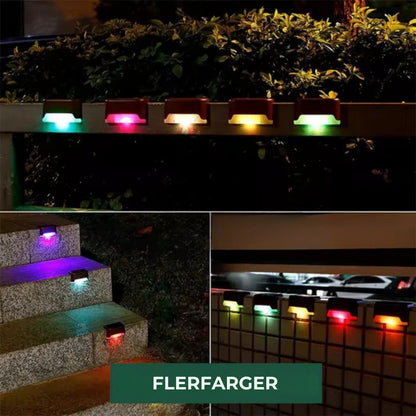 SolarStep – Solcelledrevet trappebelysning for utendørs sikkerhet og stil | 1+1 Gratis