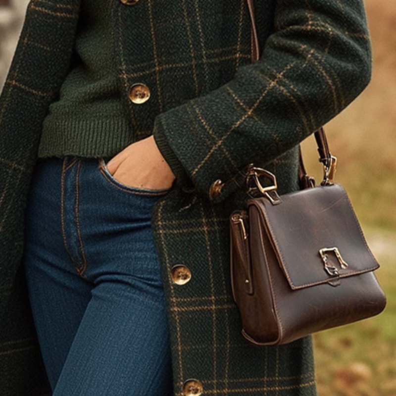 Hannah – Langermet frakk med slagkrage og lommer