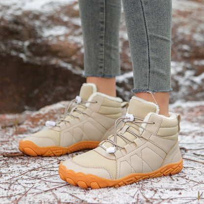 StepEase – Barfotstøvler med flat såle og rund tå