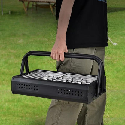 GrillEase – Sammenleggbar BBQ-grill med håndtak for to bruk