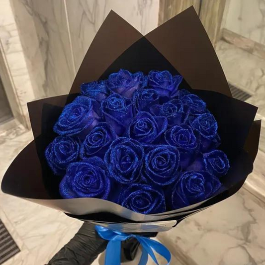 BloomGlow - Evigvarende rosebukett med Glitrende og magisk effekt