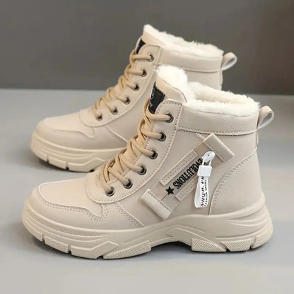 Elara - Stilige støvler med glidelås i siden og koselig fôr