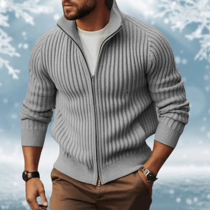 Jacob - Moderne genser med høy krage og glidelåslukking