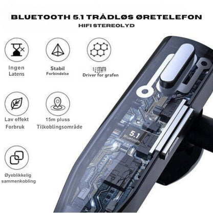 EchoPro - Avansert Bluetooth-hodesett med HD-lyd og støydemping