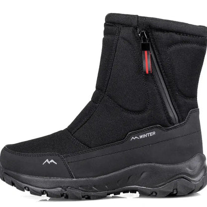 William - Mellomleggstøvler med glidelås på siden og varmt interiør