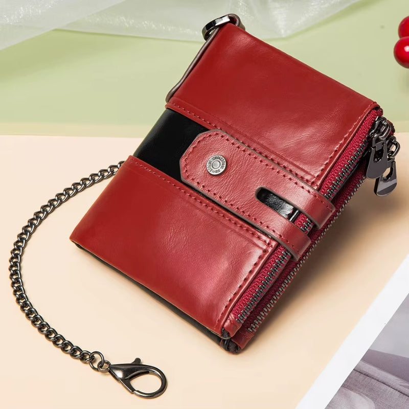 Vegard – Lommebok med kjedestropp og dobbelt glidelåsrom