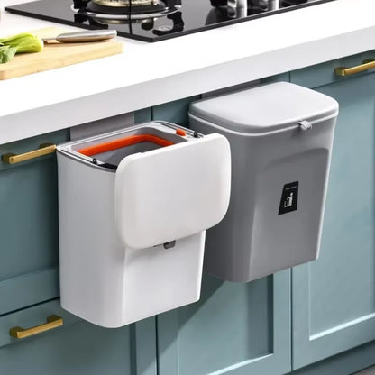 CleanNest – Veggmontert Søppelbøtte med Lokk