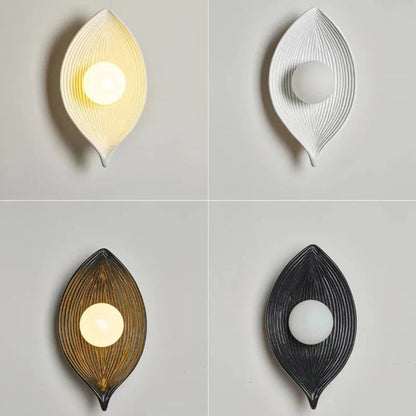 LeafGlow - Elegant LED Vegglampe Inspirert av Naturlig Bladdesign
