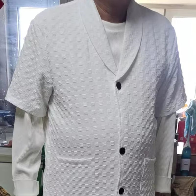 Theodore – To-Delt Sett med Kortermet Skjorte og Vide Bukser